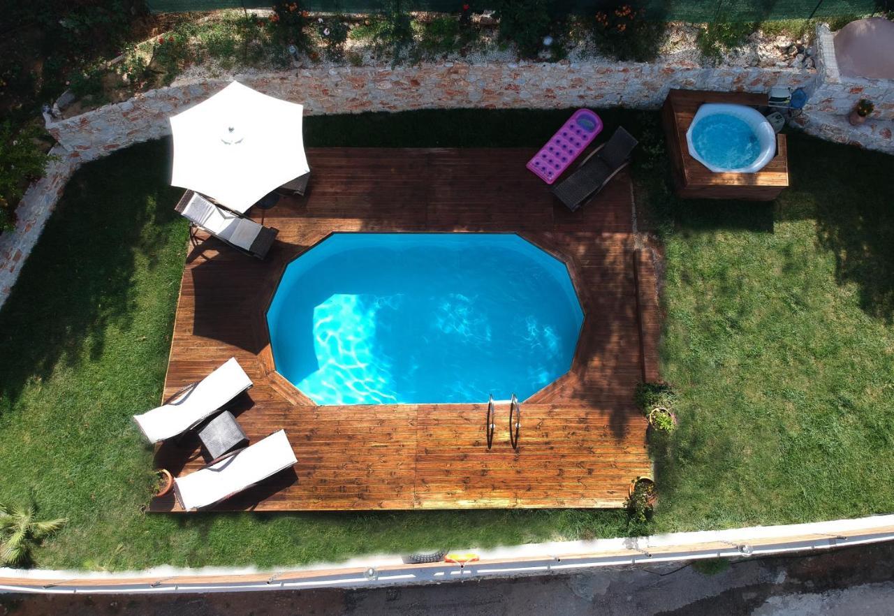Ampelos Cretan Villa - Private Pool & Heated Ozone Jacuzzi Yerolákkos Exterior photo