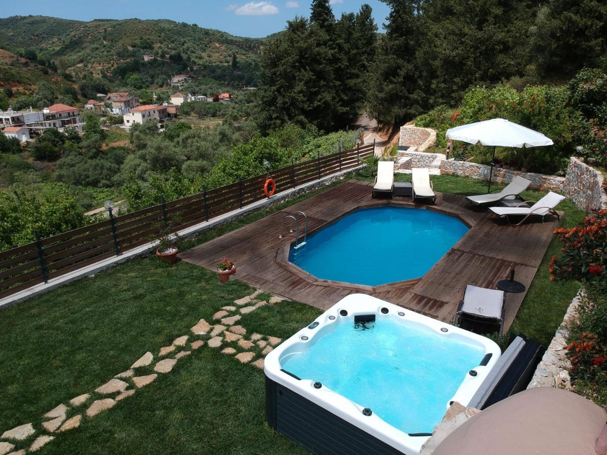 Ampelos Cretan Villa - Private Pool & Heated Ozone Jacuzzi Yerolákkos Exterior photo